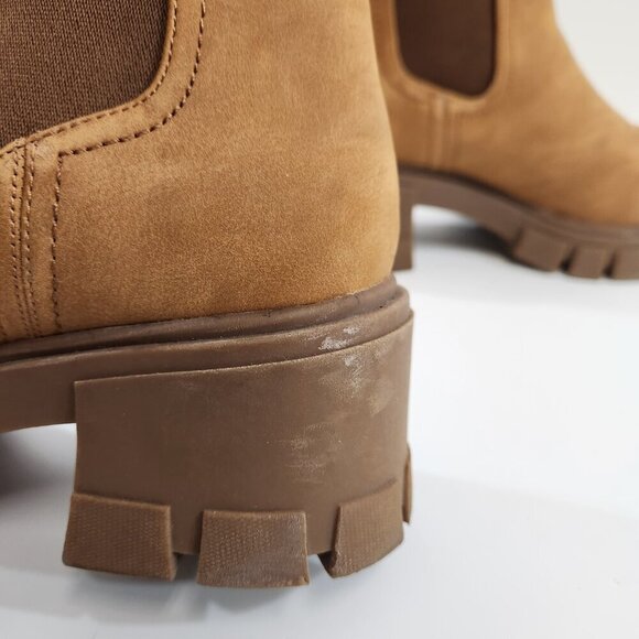 Call it Spring Vegan Leather Chelsea Boots Tan Size 7 - Picture 5 of 12